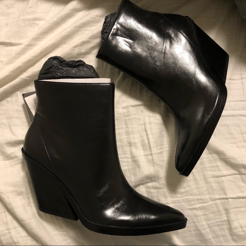 Black Zara booties